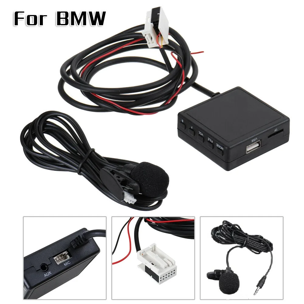 Автомобильное радио Bluetooth аудио адаптер AUX кабель с микрофоном для BMW E60 E63 E64 E65 E66