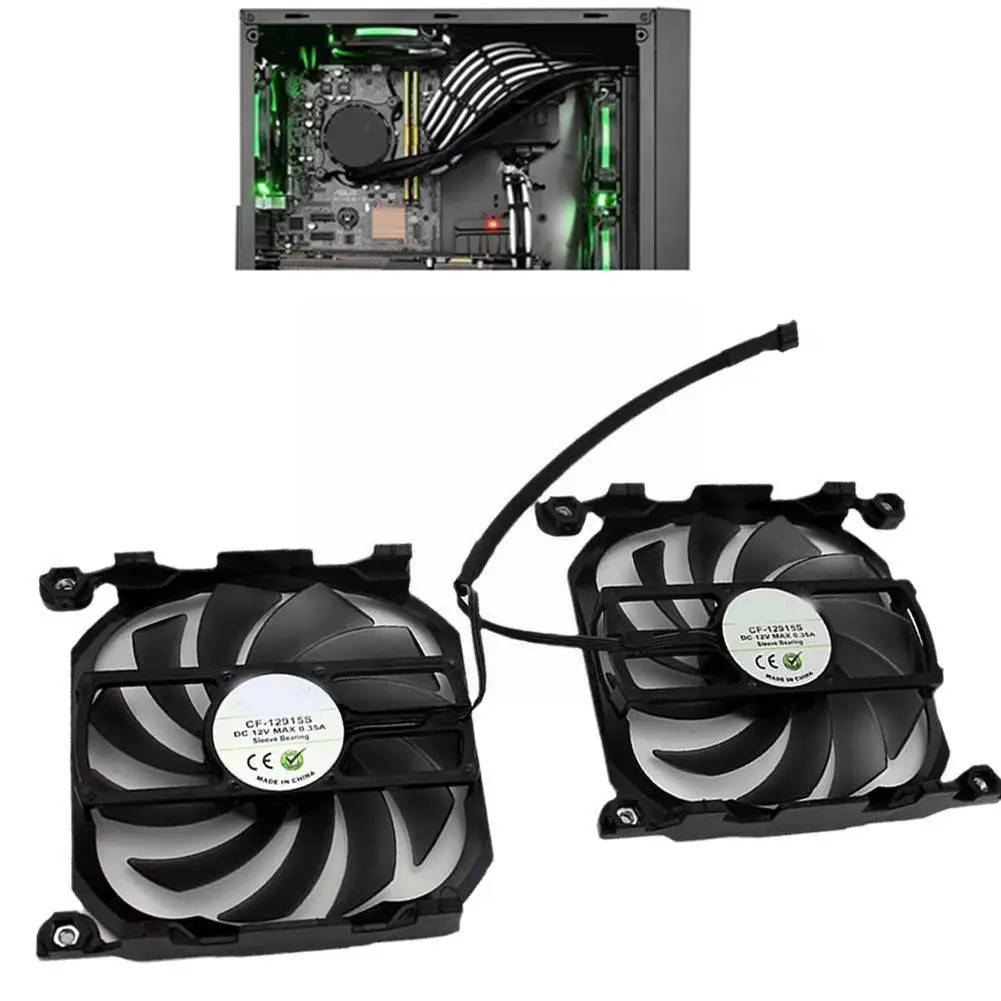 

Cf-12915s 4-pin Header Graphics Card Cooling Fan For For INNO3D GeForce GTX 1070 1080 Ti Twin X2 graphics card