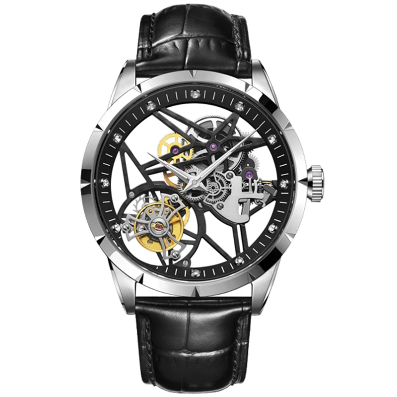 

New 7 clocks Tourbillon Mechanical Skeleton Watches Mens Luxury Brand Sapphire Sport Waterproof Mens Watch montre homme 2020