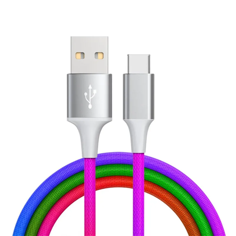 Кабель 5А типа C с нейлоновой оплеткой USB для быстрой зарядки и синхронизации