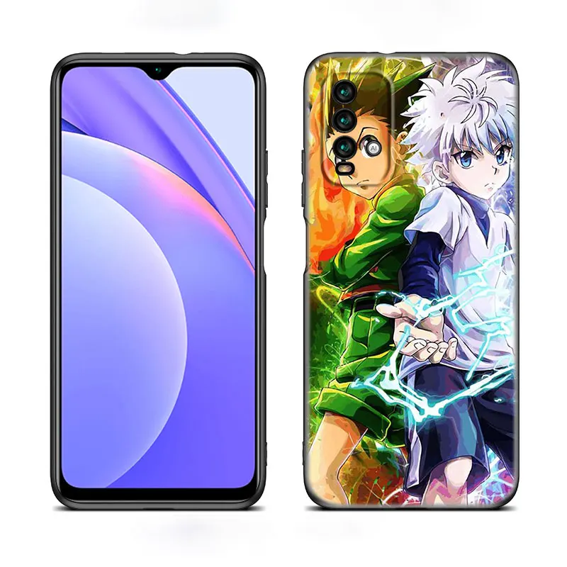 Чехол для телефона в стиле аниме Hunter X Xiaomi Redmi Note 11 10 9 8 T Pro 10S 5G 9A 9C 9S мягкий черный