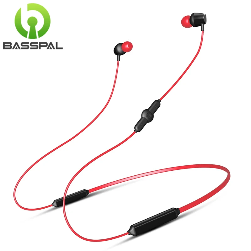 BassPal Bluetooth наушники Спортивные Беспроводные 48 часов работы Talktime Шейные