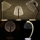 Креативная трехмерная стерео лампа с функцией защиты глаз, обучающая Ночная лампа Alec, энергосберегающая лампа с подключением для спальни, прикроватного столика