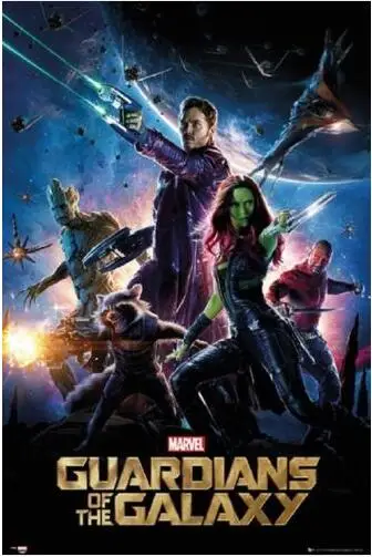GUARDIANS OFTHE GALAXY - ONE SHEET MOVIE COMICS Шелковый плакат декоративная настенная краска 24x36inch |
