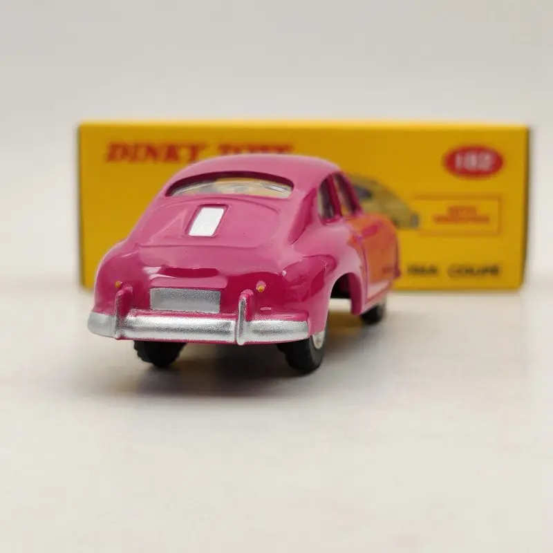 DeAgostini 1/43 Dinky Toys 182 для P ~ sche 356A Coupe розовые литые под давлением модели