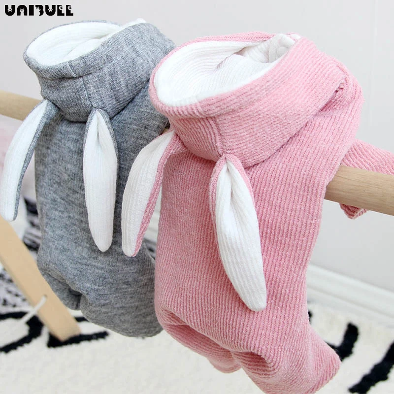 

UNIBULL Cute Rabbit Ear Pet Dog Clothes For Small Dogs Cats Winter Dog Coat Hoodie Puppy Cat Clothing Dogs Costume Pet Outfits