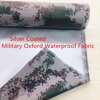 210d military oxford waterproof fabric upholstery furniture durable table cloth bags canopy tents outdoor silver coated fabric