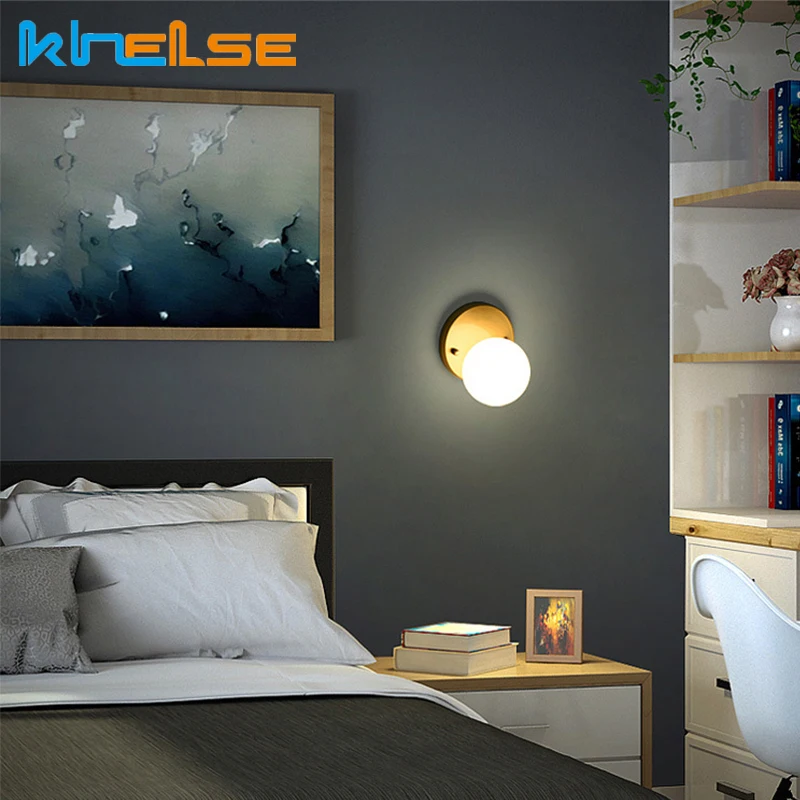 Современный потолочный светильник латунный стеклянный шар светодиодный s для