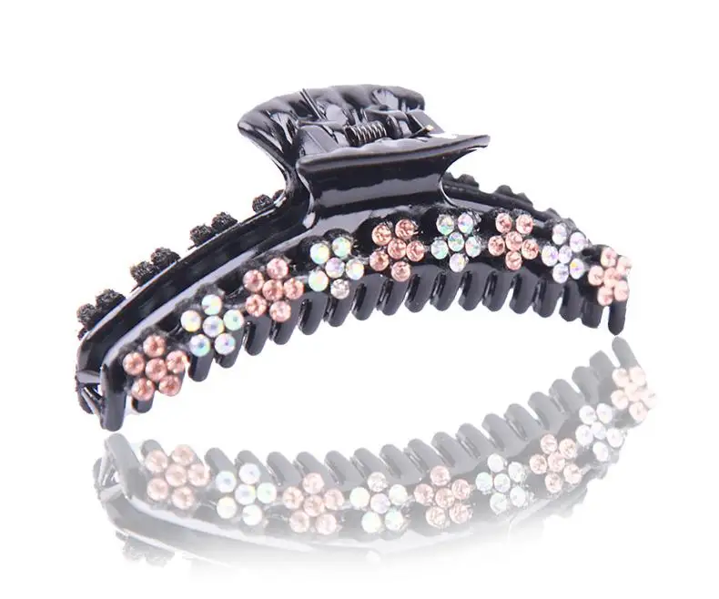 Новинка заколки для волос зажимы 8 см трендовые стразы краб женщин и девочек