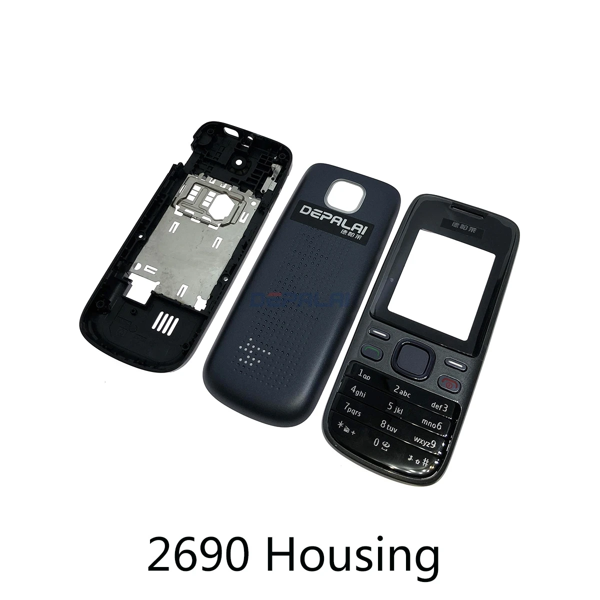 Для Nokia 2330 2320 2322 2690 Корпус Передняя Лицевая панель + задняя крышка/крышка