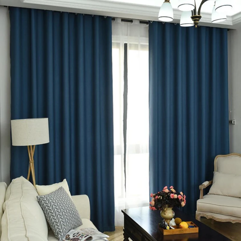 Кофейная Затемняющая занавеска на окно для спальни зеленая ткань с драпировкой