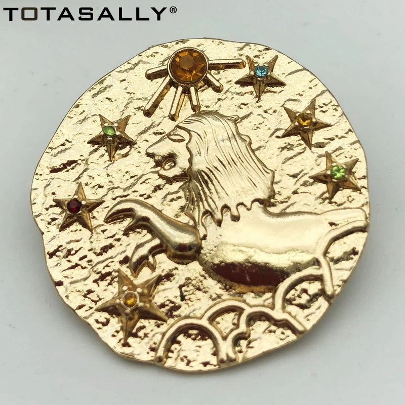 TOTASALLY лидер продаж броши в винтажном стиле 12 знаков зодиака булавки для костюма