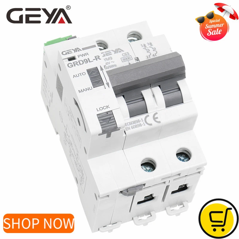 GEYA Din Rail автоматические цепи Reclosers Мини автомат защити GRD9L R GYM9 Американская