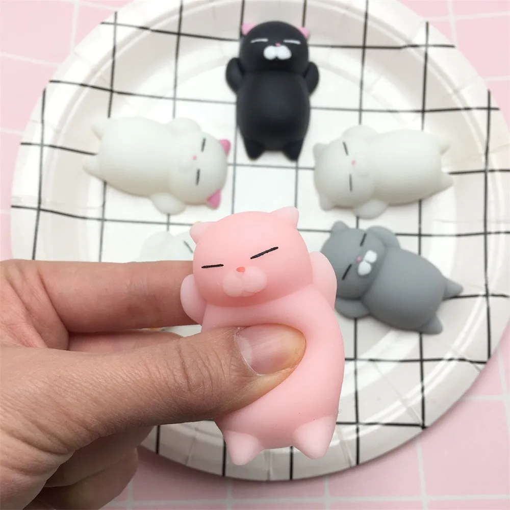 Мягкие игрушки милые Моти мягкими Cat медленно поднимающийся нажимать Исцеление