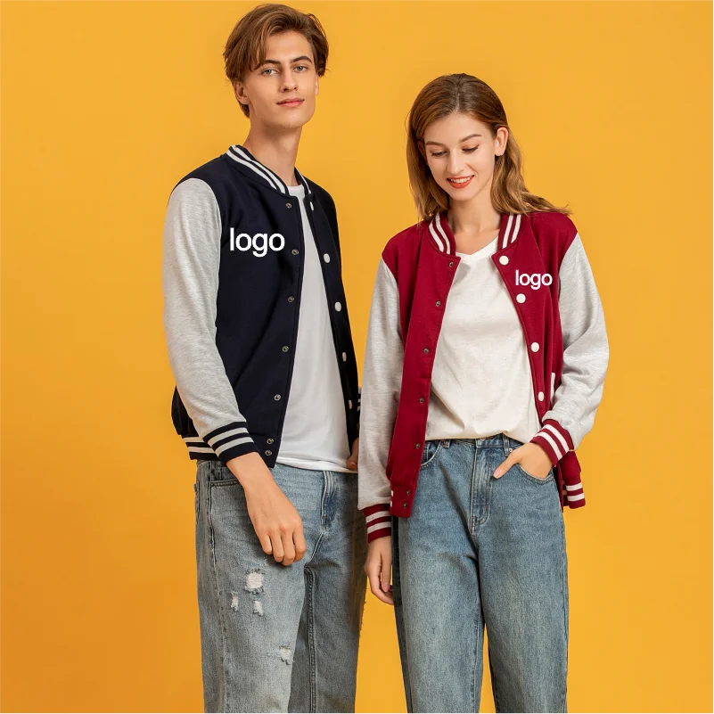 Winter New Plus Velvet Warm Jacket Custom Korean Version Of The Classic Baseball Uniform Print Embroidery Personality Pattern