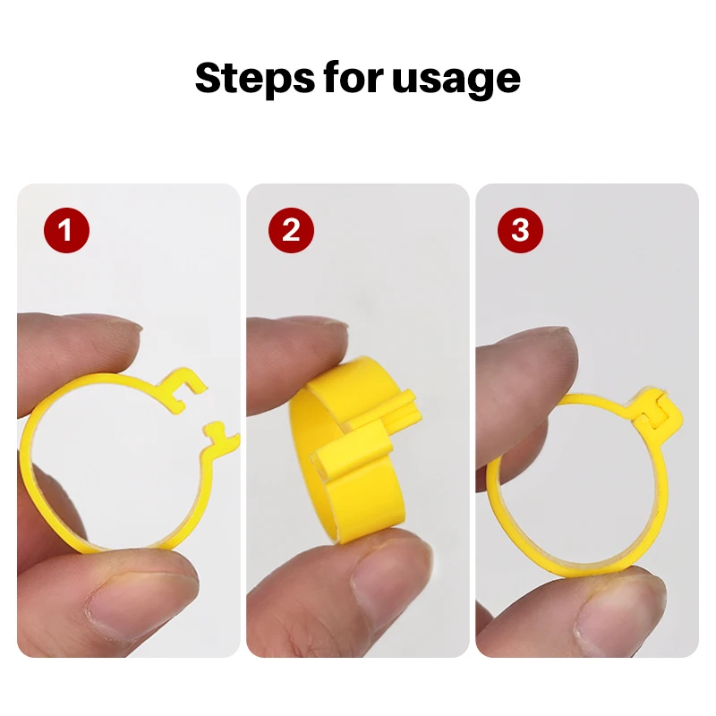 Кольцо куриная нога 20 мм Пряжка для ног птицы 6 цветов 100 шт. | Дом и сад