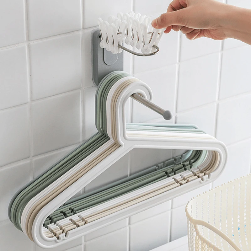 

Настенная вешалка для одежды, органайзер, стойка, 2-х Уровневый крючок из нержавеющей стали, самоклеящийся держатель для хранения, крючки дл...