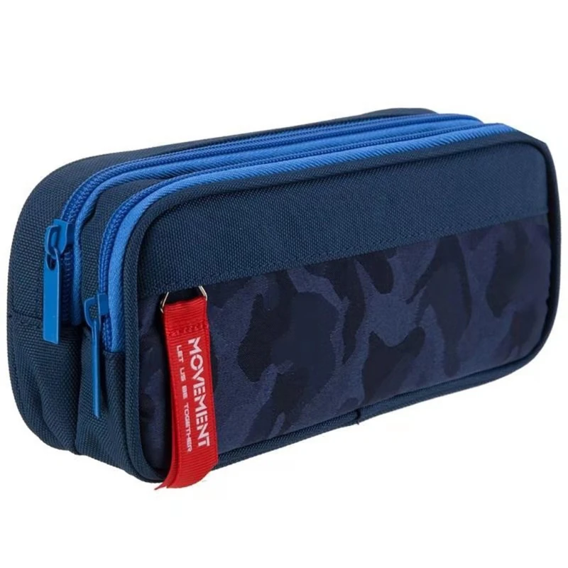 

Durable Large Capacity Pencil Case Double Zipper Pen Bag Pouch School Stationery
