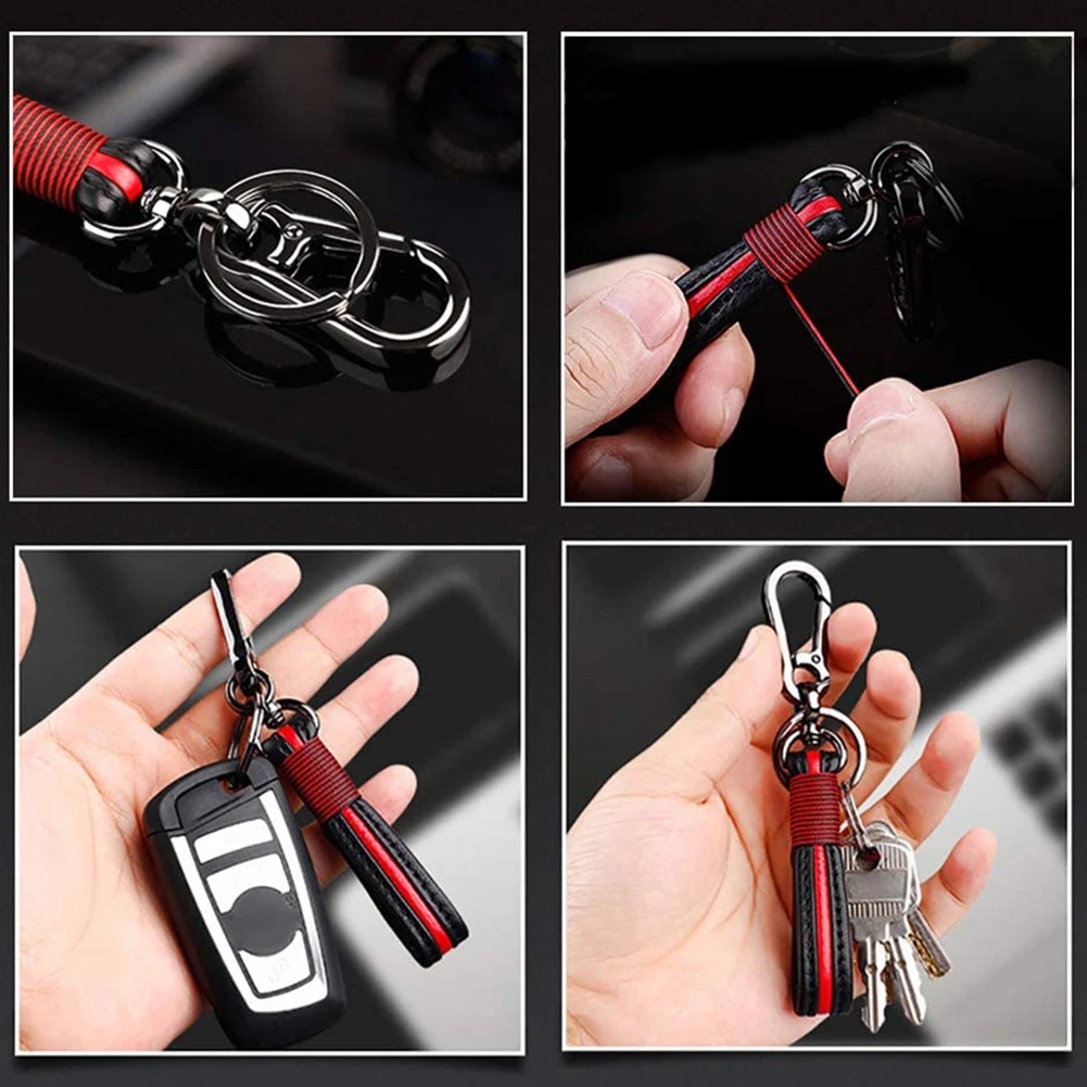 Высококачественный двойной брелок для автомобиля ключей ручной работы