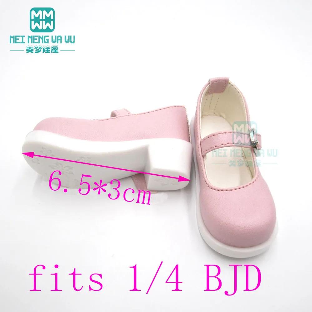 1/4 BJD кукольная обувь MSD из искусственной кожи на высоком каблуке черные белые