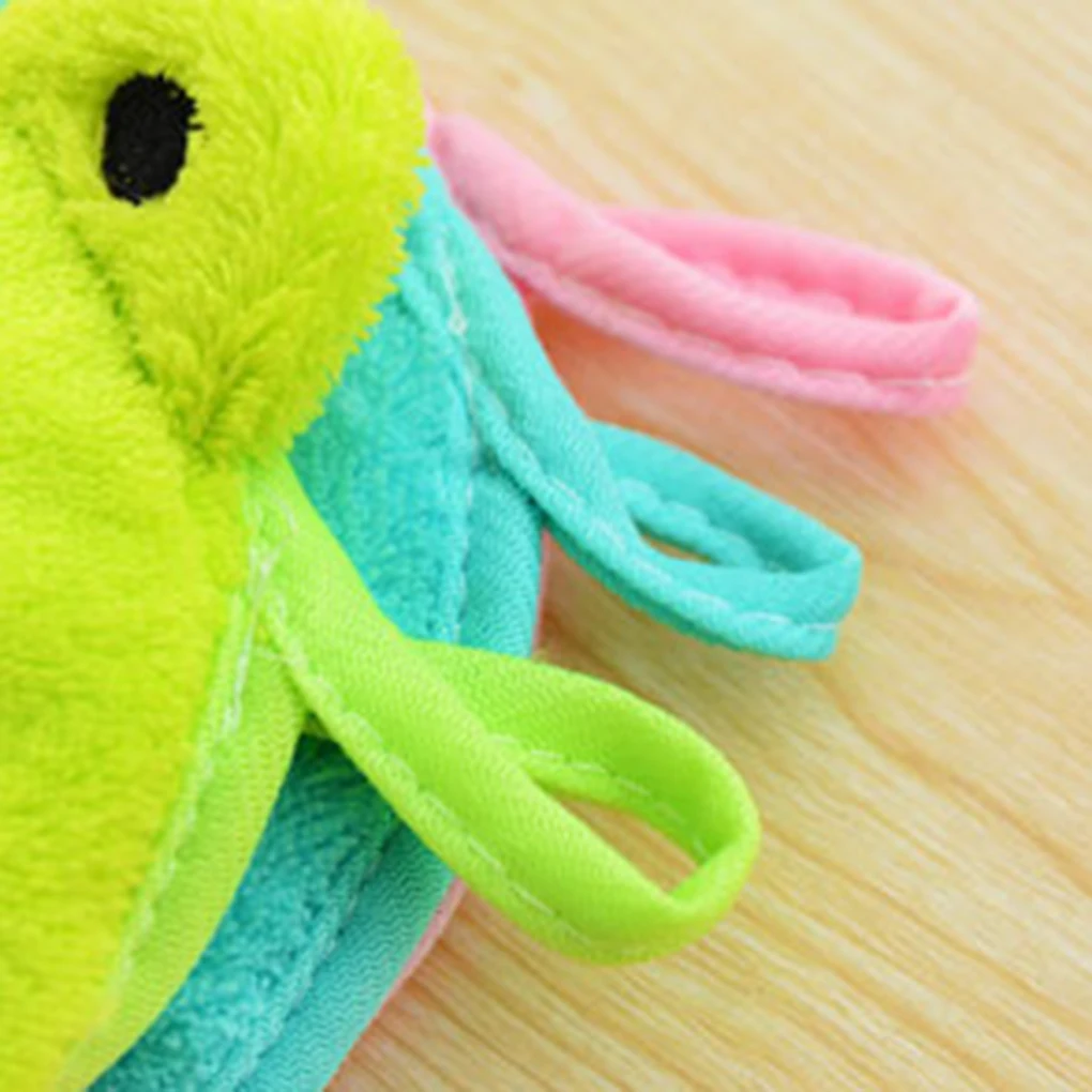 

Hokerbat Eco-friendly Candy Colors Soft Coral Velvet Cartoon Animal Towel Can Be Hung Kitchen Cleaning Used kitchen towel