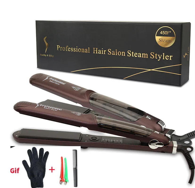 Профессиональный керамический паровой выпрямитель для волос с быстрым нагревом