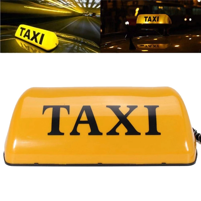 12V Waterproof Top Sign Magnetic Meter Cab Lamp Light LED TAXI Signal - Yellow | Автомобили и мотоциклы