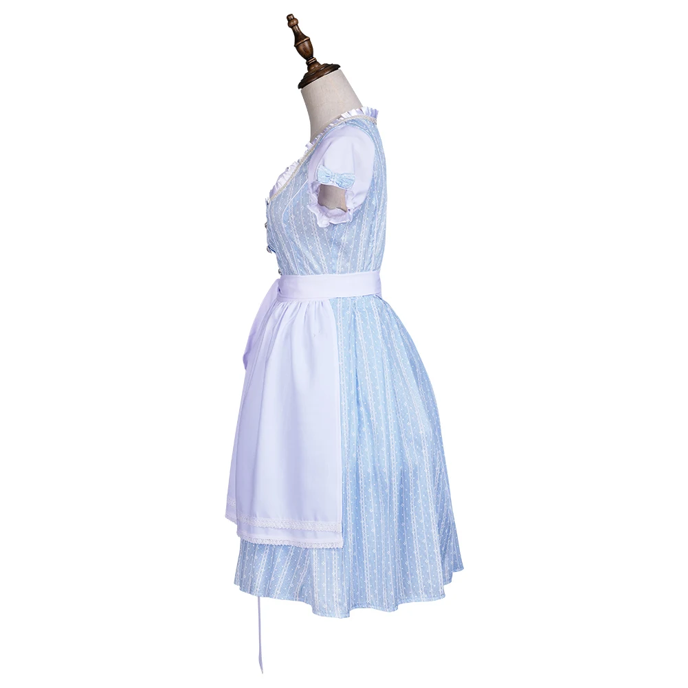 

The Wizard of OZ Dorothy Cosplay Costume Maid Dress Outfits Halloween Carnival Suit