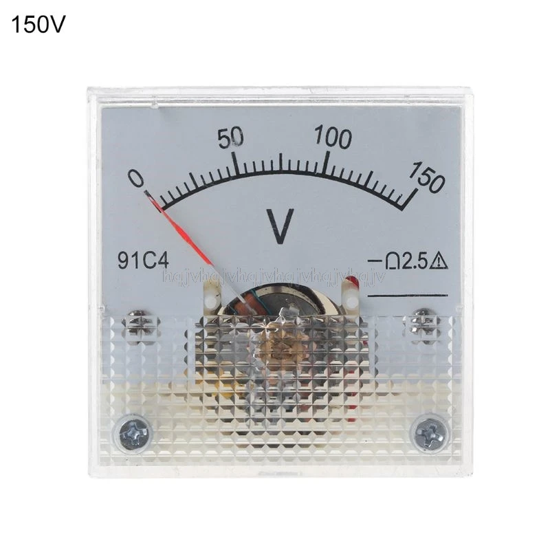 150V 91C4 DC Вольтметр аналоговый Панель Напряжение цифровая высокая температура указатель Тип 3/5/10/15/20/30/50/100/150/250V S05 19; Прямая поставка - Цвет: 150V