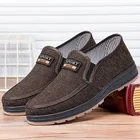 Mazefeng брендовые 2021 весенние мужские парусиновые туфли на плоской подошве повседневные туфли слипоны удобные дышащие мужские туфли на плоской подошве большого размера 39-44