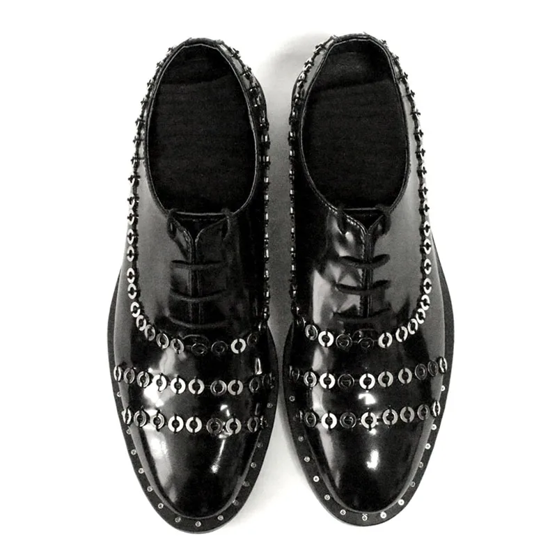 Новинка готические медные кольца ручной работы итальянские туфли из натуральной