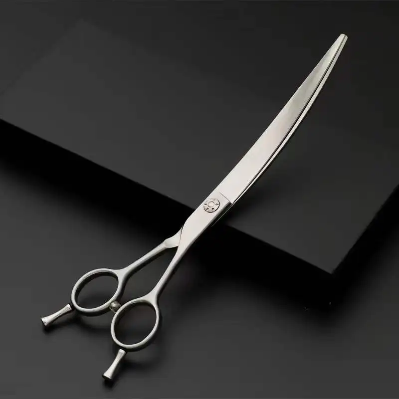 

Professional JP440C Steel 7/ 7.5/ 8 inch Pet Grooming Curved Scissors for Dog Japan 440c Stainless Steel Curved Shears