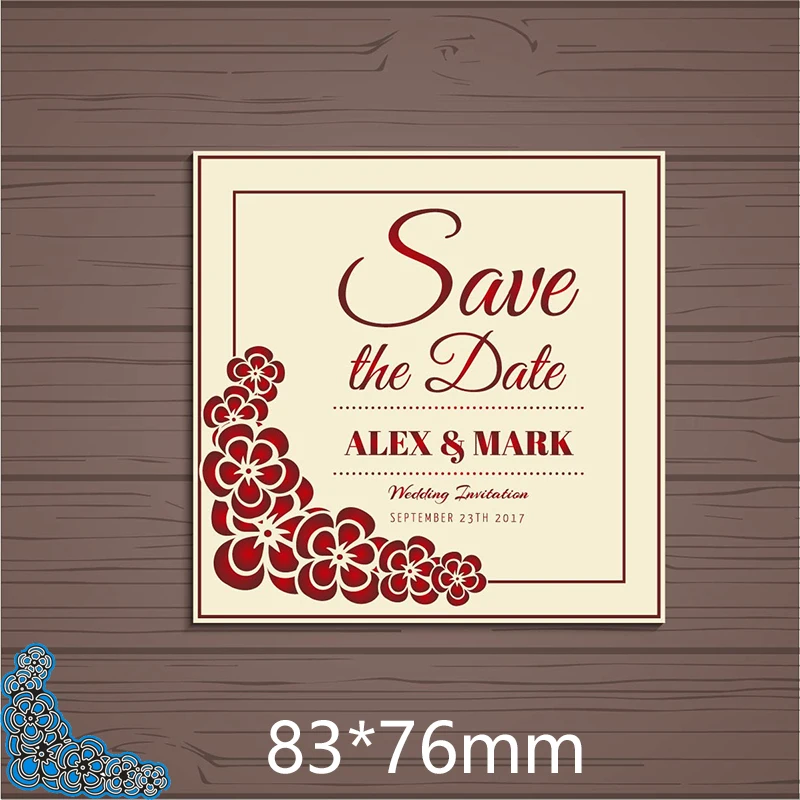 Металлический Трафаретный вырубной штамп кружева поздравительная карточка