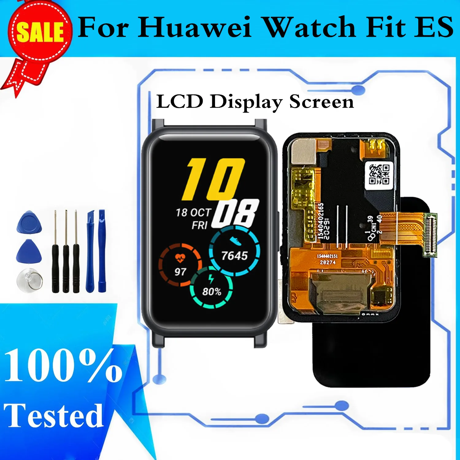 

For Huawei Watch Fit ES HES-B19 Smart Bracelet LCD Display Touch Panel Digitizer For Fit ES HES-B19 AMOLED Display Replacement