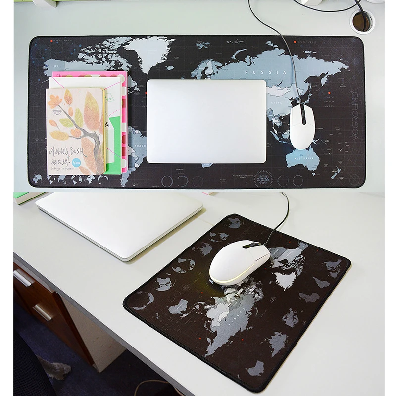 

2021 New World Map MousePad Locking Edge Rubber Gaming Mouse Pad Large Waterproof Game Mousepad Gamer Desk Keyboard Mat Gamer