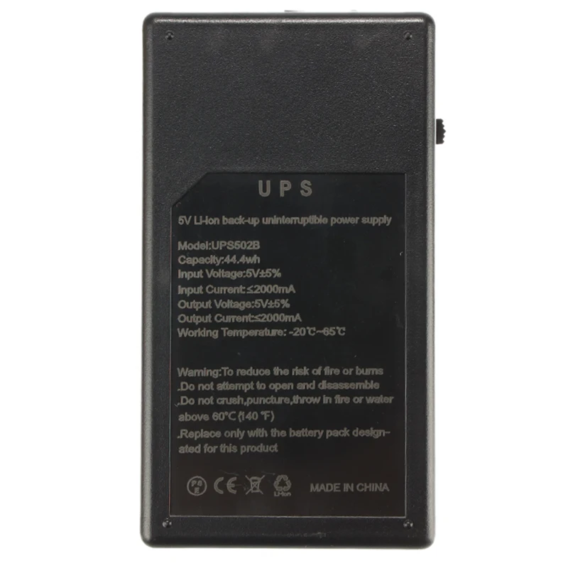 Многоцелевой Мини аккумулятор UPS 5 в 2 а 44 4 Вт резервный источник питания режиме