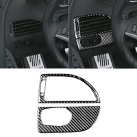 carbon fiber car headlight switch panel cover ac air vent frame trim car accessories fit for bmw 6 series m6 e63 e64
