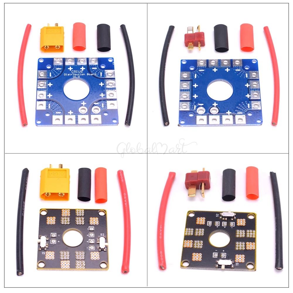 Мощность Плата подключения ESC распределения PDB с Т образный штекер/XT60 Разъем для RC