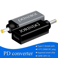 100w charger connector type pd usb c to 5 52 5mmmm dc converter for lenovo notebook 100w5a laptop adapter