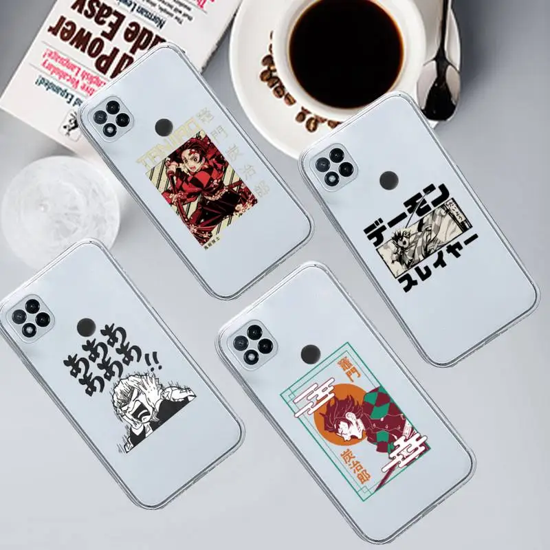 

Demon Slayer Japan anime Phone Case Transparent for Xiaomi redmi note 8 9 10 11 t lite pro ultra mix 4 k40