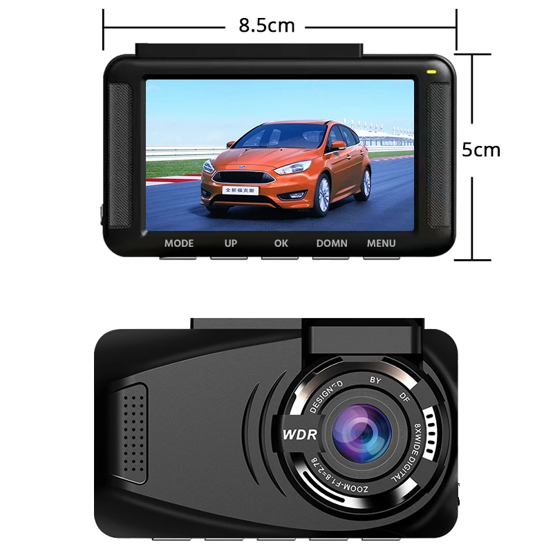 Автомобильный видеорегистратор 3 дюйма Full HD 1080P GPS ночное видение G