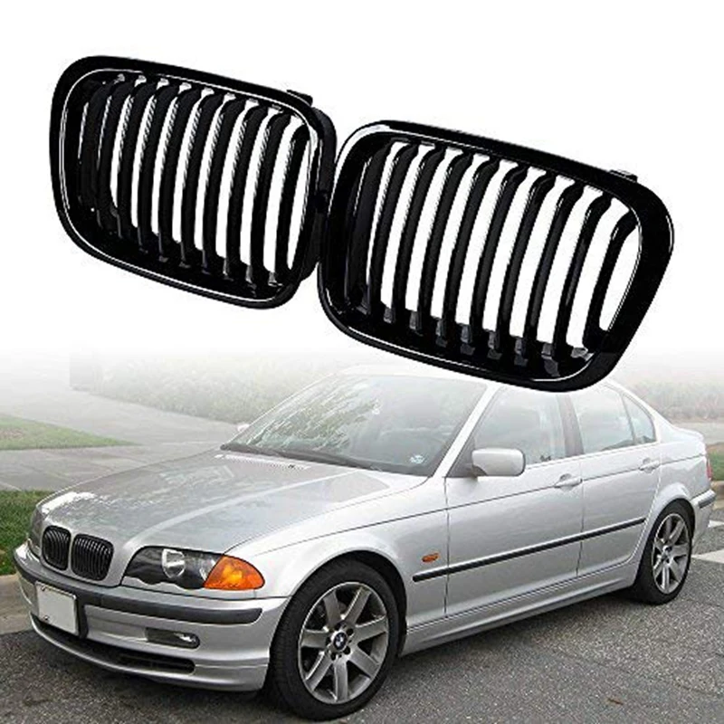 Передние грили для почек совместимые с BMW E46 3 серии 320I 325I 325Xi 323I 328I 330I 4D 4 двери 1998-2001
