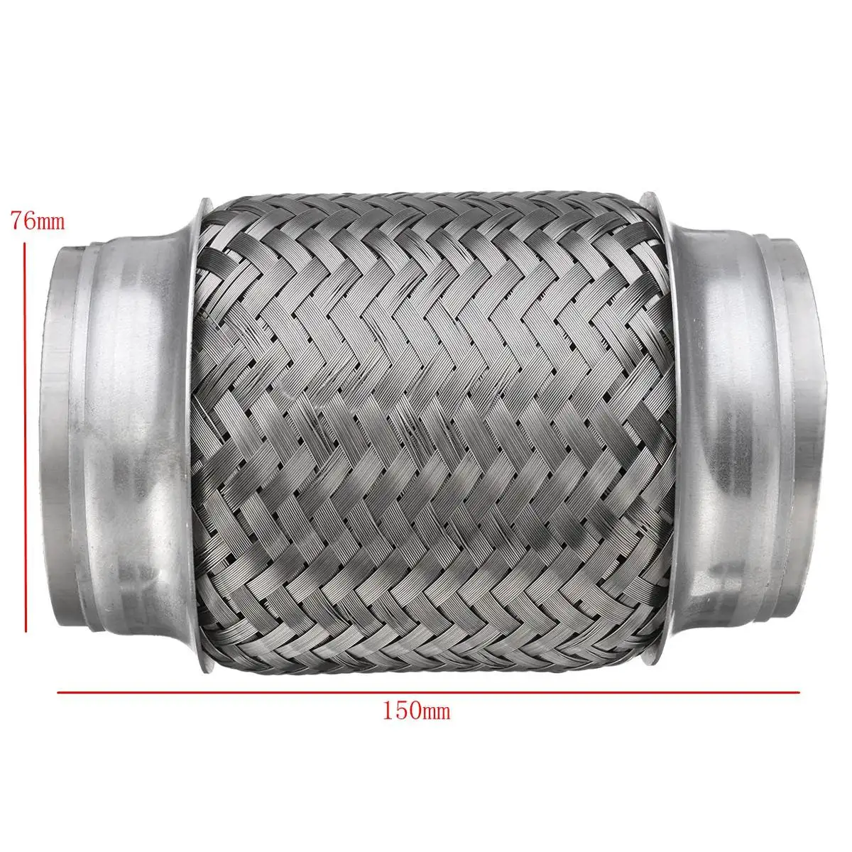 Сварка 3 &quotx 6&quot Нержавеющая выхлопная гибкая труба соединение Flexi ремонт трубы 76