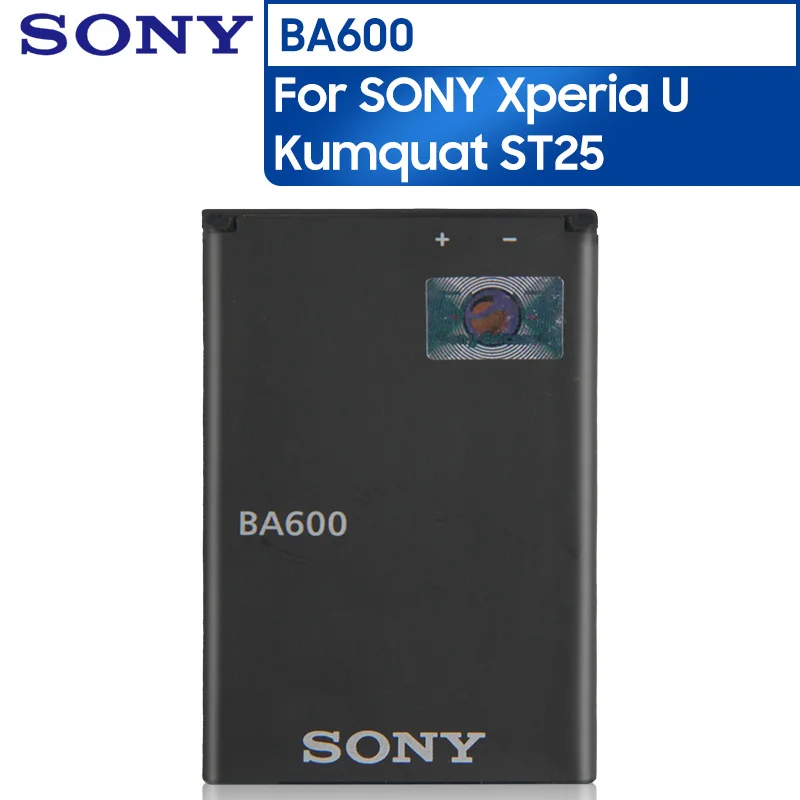 Оригинальный запасной аккумулятор Sony BA600 для ST25i ST25C Xperia U Kumquat оригинальный 1290 мАч