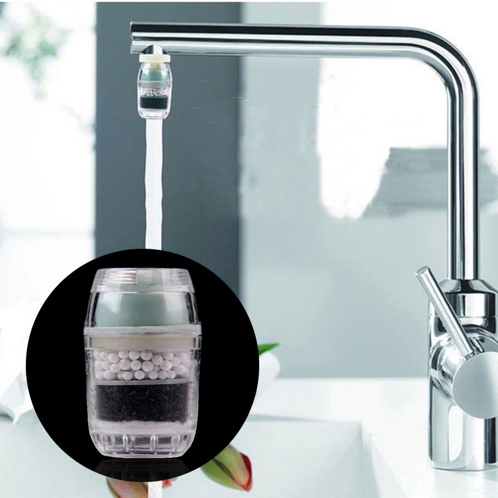

Remove Rust Durable Sediment Office Mini Household Activated Carbon Purifier Easy Install Kitchen Water Filter Faucet