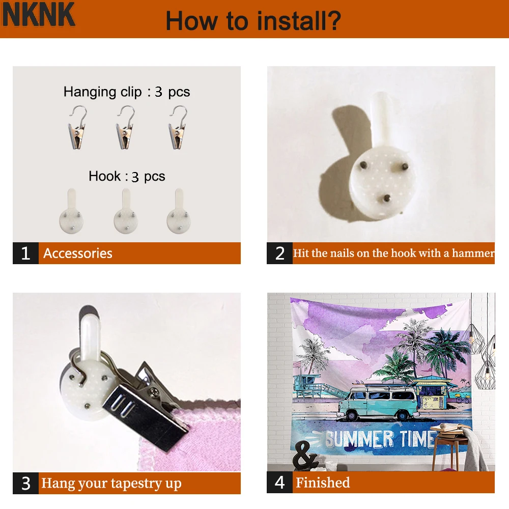 

NKNK Natural Tapiz Mountains Tenture Mandala Forest Wall Tapestry Landscape Tapestries Decor Boho decor Hippie New