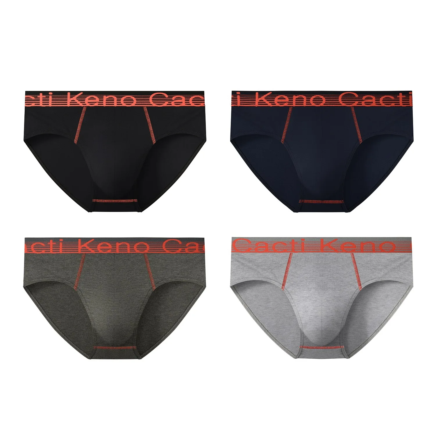 

4pcs Men's Underwear Pure Cotton New Breathable Large Size Mid-waist Underwear 4xl / 5xl / 6xl Men's Pure Color Brand Underwear