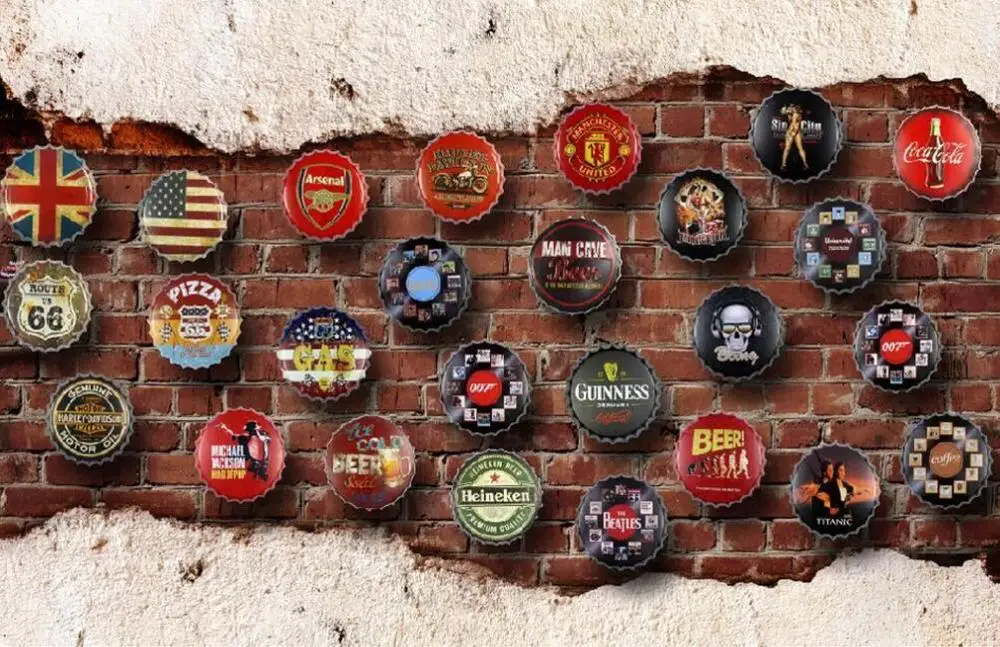 Милфи пользовательские 3D обои роспись ретро ностальгическая винная бутылка