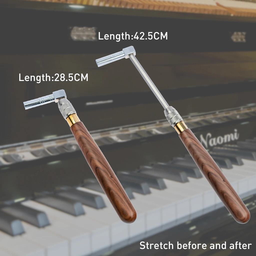 

Professional Piano Tuning Kit (7 Items) Piano Tuner Tool Tuning Hammer Mute Felt Temperament Strip Fork Kit Tools and Bag