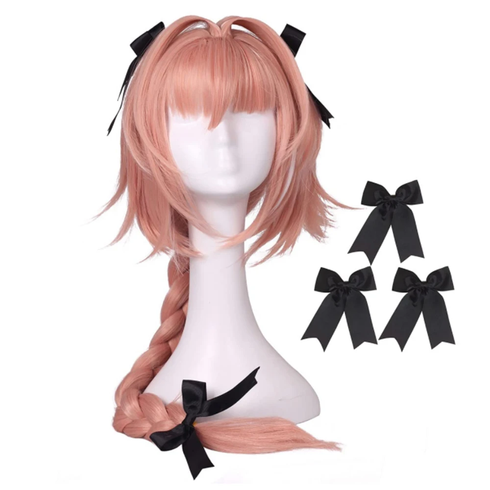 Парик новое поступление парик для косплея из игры Fate Apocryph Astolfo Длинные розовые